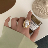 Faux Pearl Decor Ring